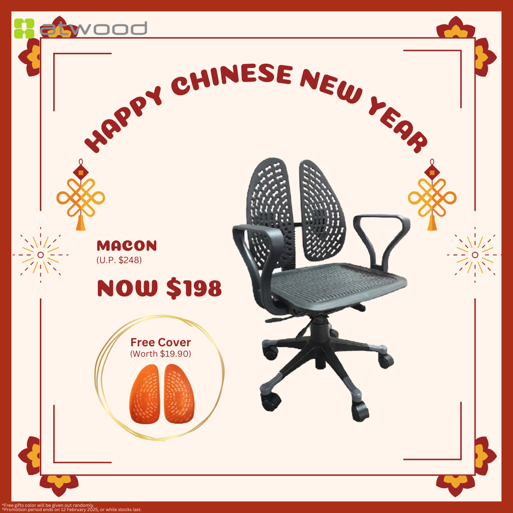 [CNY PROMOTION] Macon P1901 MATREX USA Patent Mesh Ergonomic Office Chair with Seat Depth Mechanism (2 Years Limited Warranty)