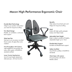 Macon ortho 2024 back study chair